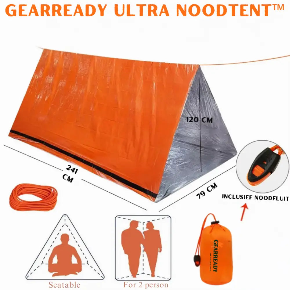 Gearready Ultra noodtent™: De Survival Tent die Elk Avontuur Aan Kan