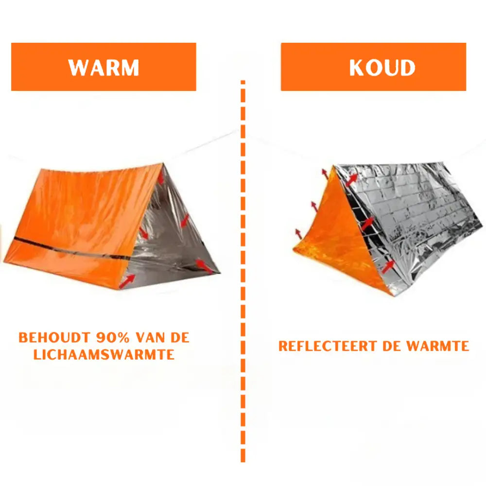 Gearready Ultra noodtent™: De Survival Tent die Elk Avontuur Aan Kan