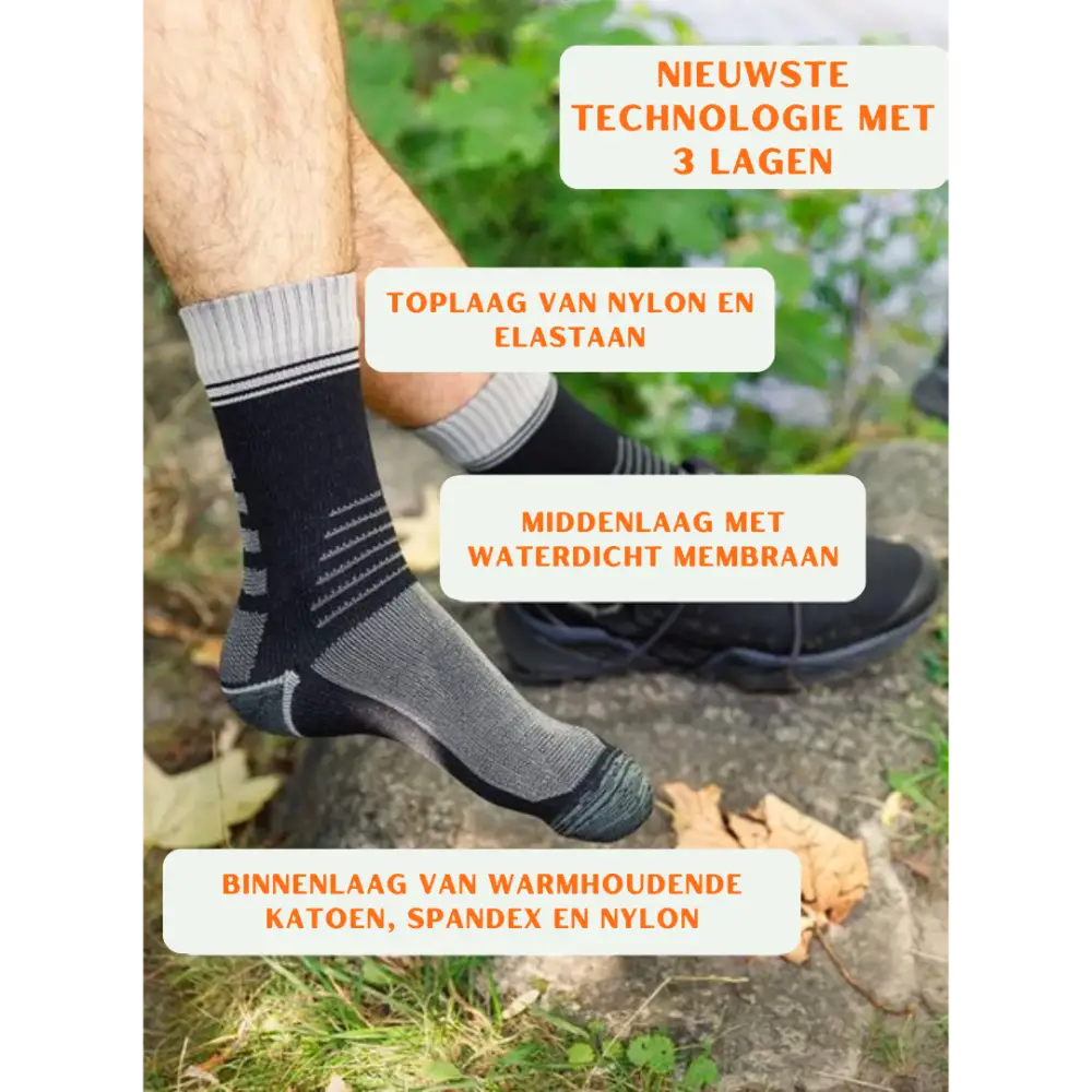Gearready Waterdichte Sokken – Altijd Droge en Warme Voeten bij Elk Avontuur!